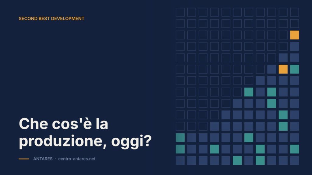 Copertina: Che cos'è la produzione, oggi?